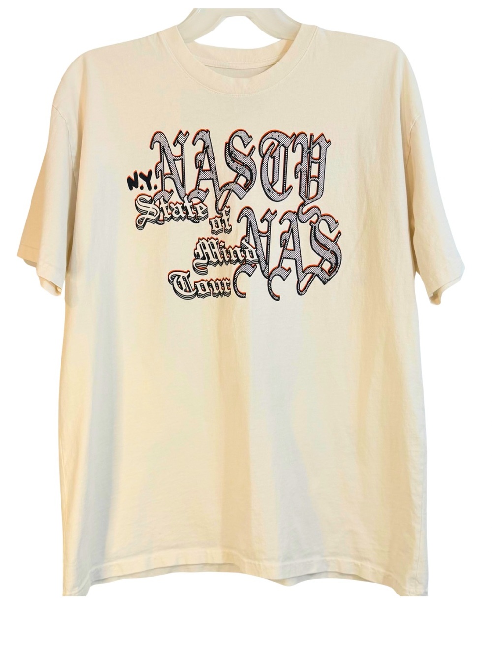 Nas NY State of Mind Tour 2023 Graphic T-Shirt XL